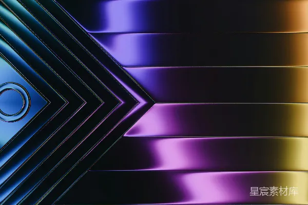 高清摄影 未来感金属质感箭头背景
