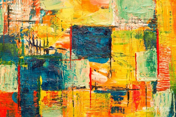 高清摄影 色彩斑斓的抽象画