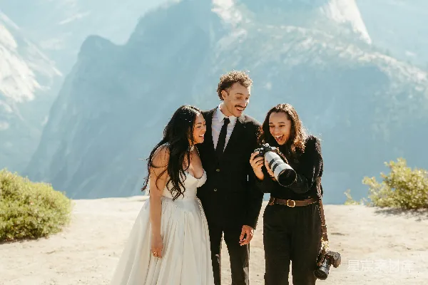 高清摄影 山间幸福时光：婚纱与自然的完美邂逅