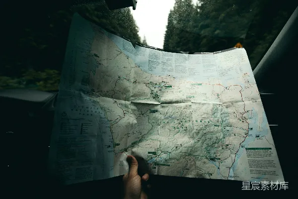 高清摄影 车窗外的旅行地图