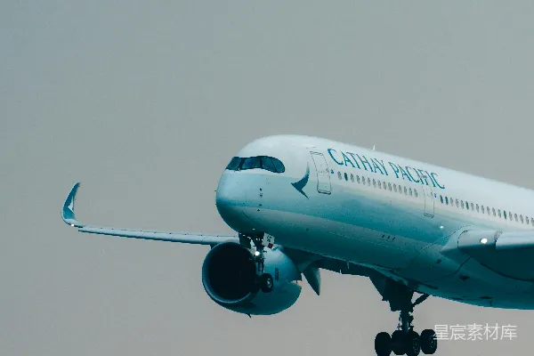 高清摄影 空中飞驰的 Cathay Pacific飞机