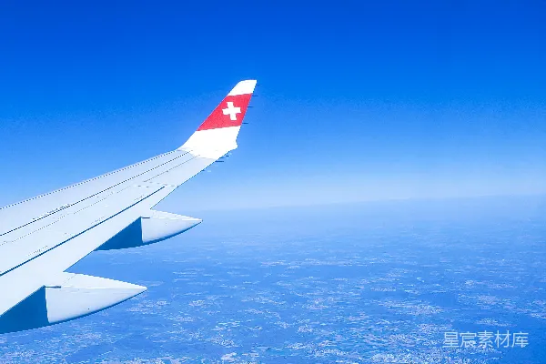 高清摄影 空中瑞士航空的翅膀