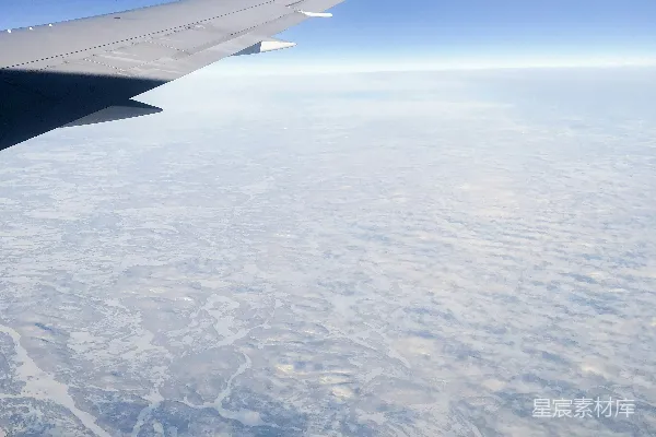 高清摄影 空中俯瞰冰川