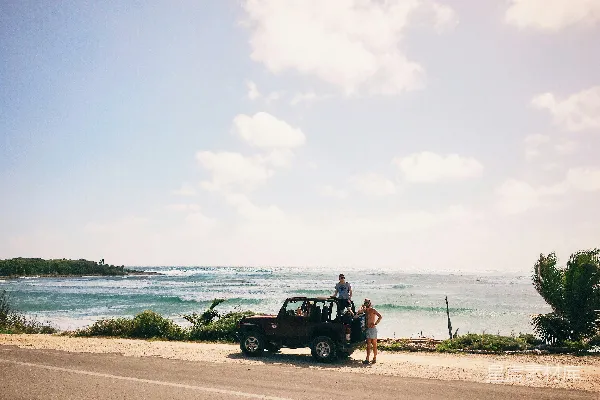高清摄影 海边公路旅行