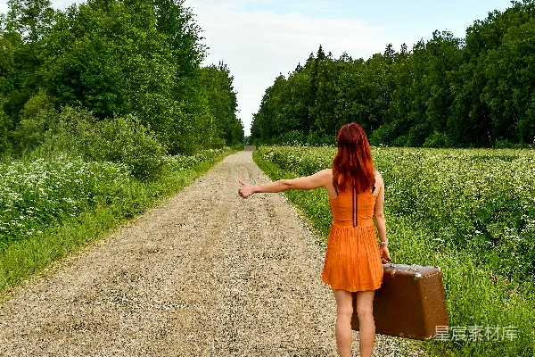 高清摄影 孤独旅人