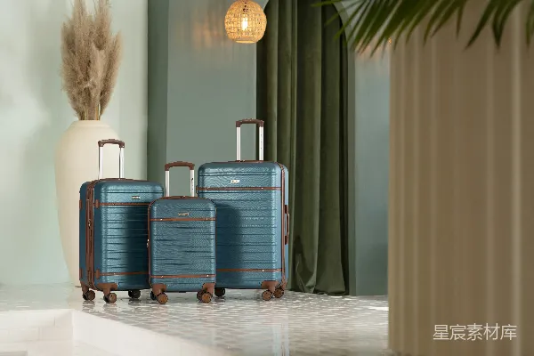 高清摄影 复古风旅行箱三件套