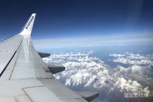 高清摄影 空中俯瞰阿尔卑斯山脉