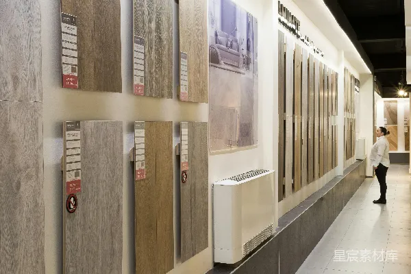高清摄影 地板展厅展示墙