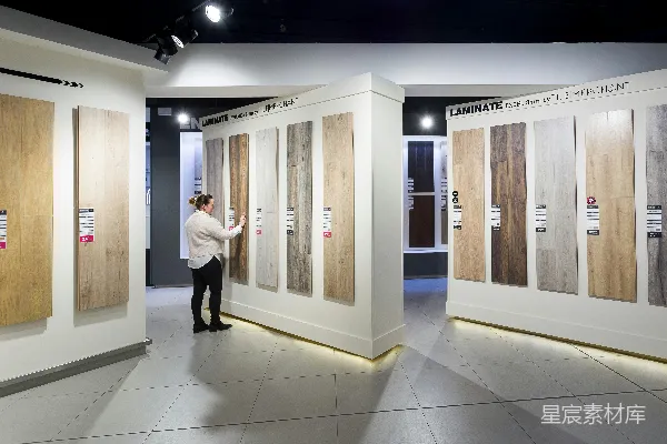 高清摄影 地板样品展示区