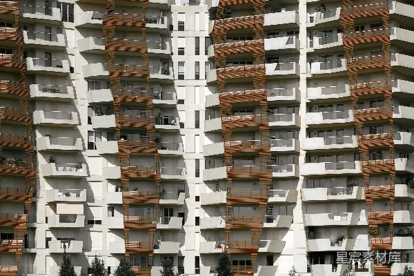 高清摄影 现代建筑的简洁线条与自然融合