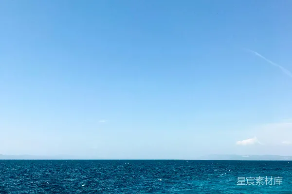 高清摄影 宁静的海洋与蓝天