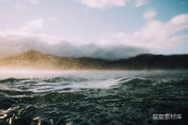 高清摄影 海浪与天空的交响
