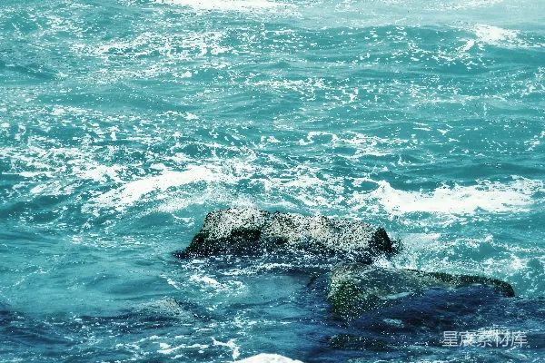 高清摄影 海浪与礁石