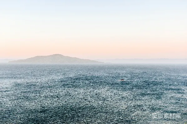 高清摄影 宁静的海上日落