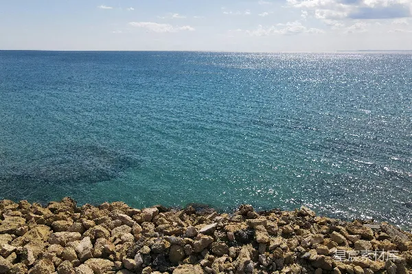 高清摄影 海岸边的宁静海景