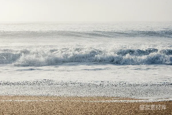 高清摄影 海浪拍打沙滩