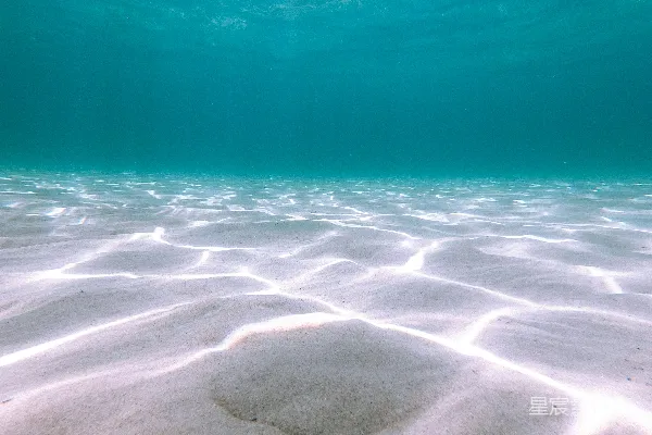 高清摄影 海底的光与沙