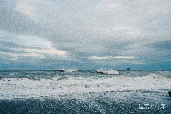 高清摄影 波涛汹涌的海岸