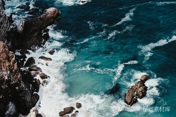 高清摄影 海岸与波浪的壮丽景色