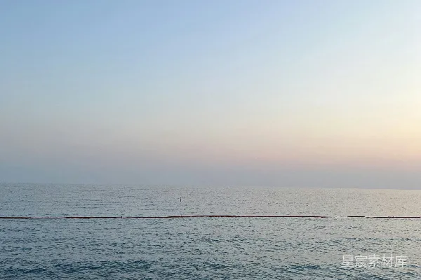 高清摄影 宁静的海面日落