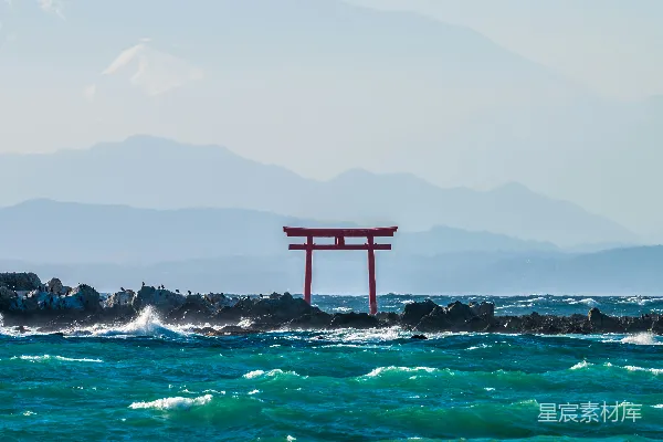 高清摄影 日本神社与富士山