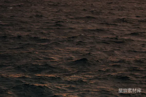 高清摄影 夕阳下的波涛