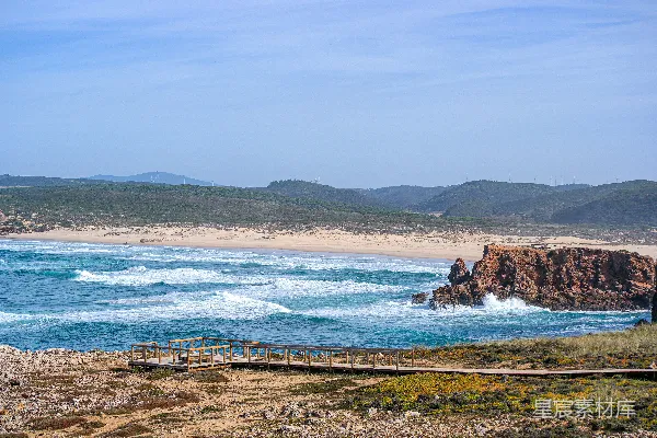 高清摄影 海岸与岩石的自然美景