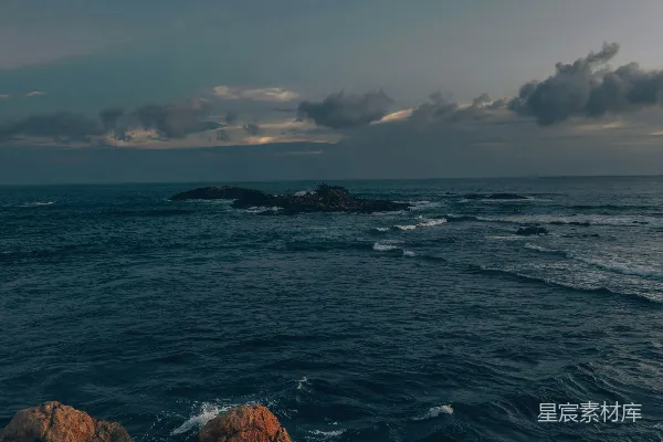高清摄影 黄昏的海岸