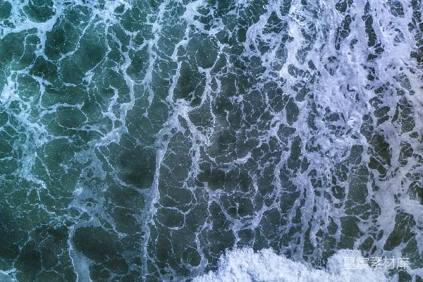 高清摄影 海浪纹理俯视图