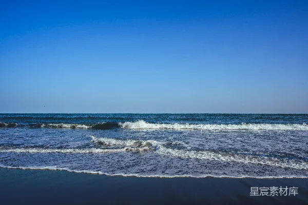 高清摄影 海浪与蓝天