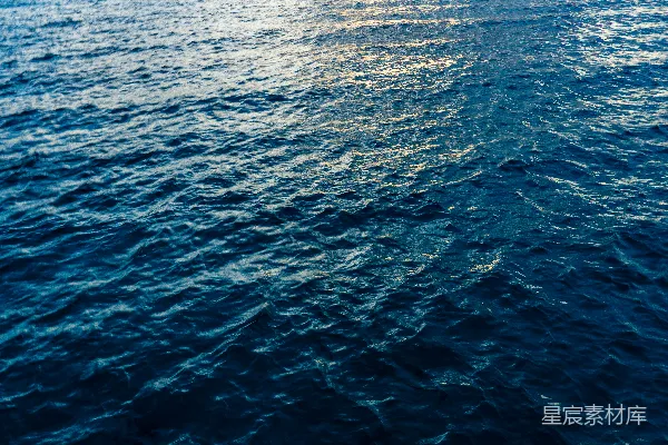 高清摄影 深蓝色的海洋波纹