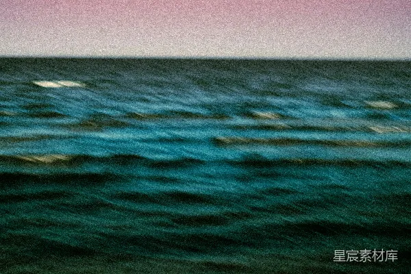 高清摄影 海浪与落日的梦幻交响