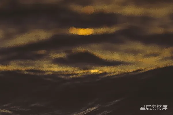 高清摄影 夕阳下的海浪