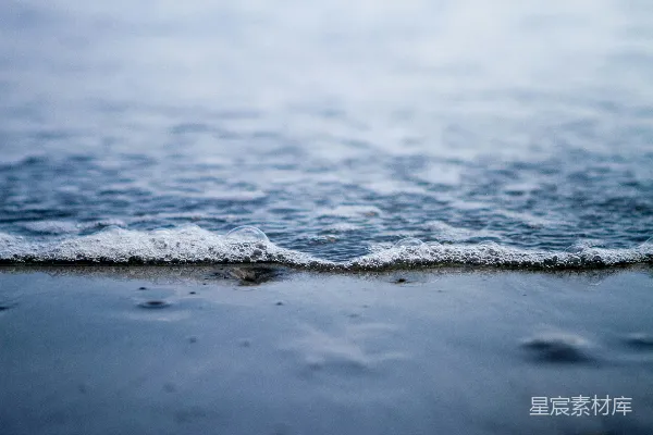 高清摄影 海浪泡沫的宁静时刻