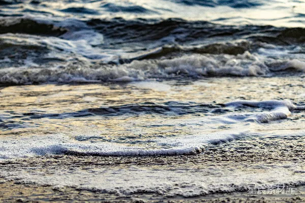 高清摄影 日落时分的海浪