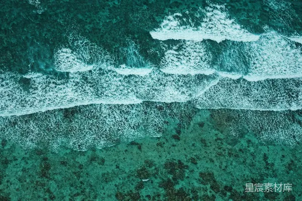 高清摄影 蔚蓝海岸俯瞰图