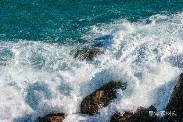 高清摄影 波涛汹涌的海岸