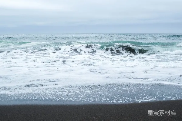 高清摄影 海浪与沙滩