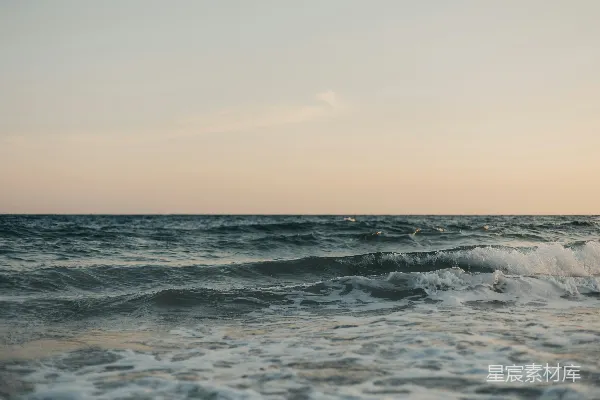 高清摄影 海浪拍岸的宁静瞬间