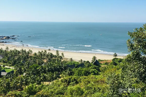高清摄影 热带海滩全景俯瞰