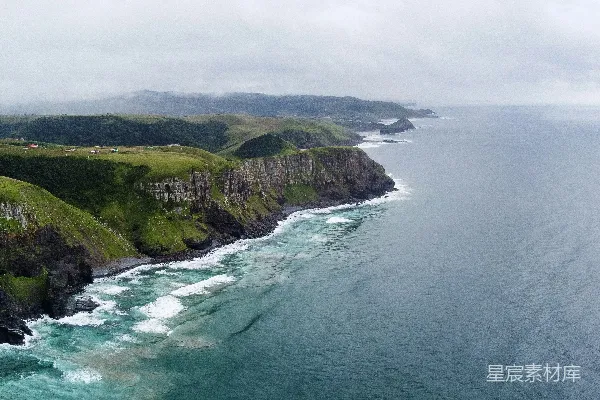 高清摄影 悬崖海岸全景