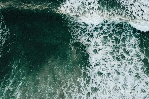 高清摄影 俯瞰大海的波涛