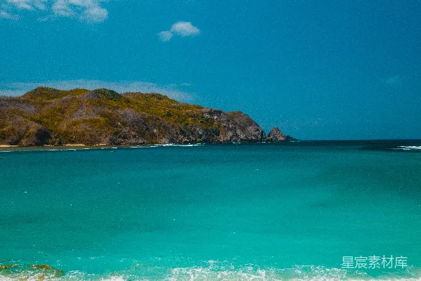 高清摄影 碧海蓝天下的宁静海岸