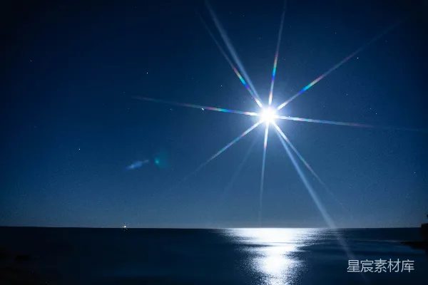 高清摄影 夜空下的海星光芒