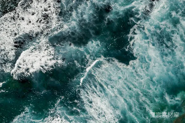 高清摄影 海浪与岩石的交响