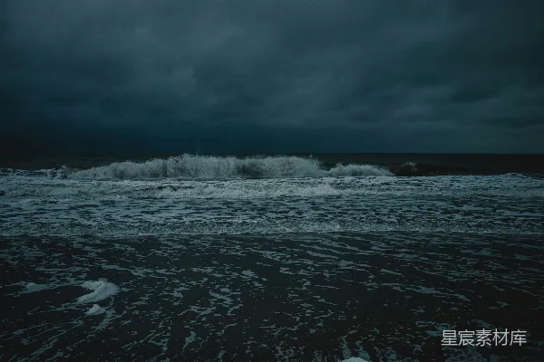 高清摄影 海浪下的风暴