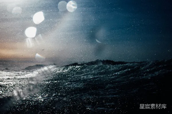 高清摄影 风雨中的海洋