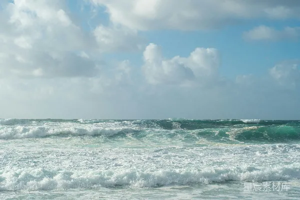 高清摄影 海浪与蓝天