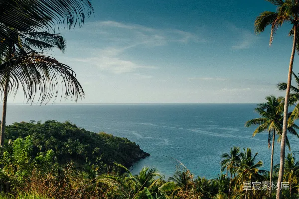 高清摄影 热带海滩全景