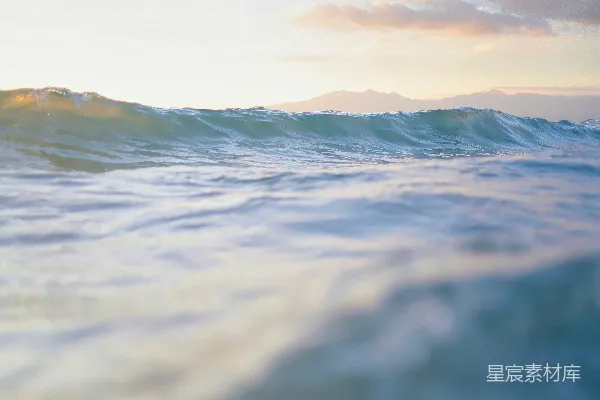 高清摄影 日落时分的海浪